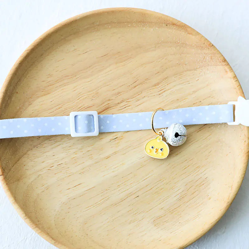 Cute Cat Dog Collar with Silver Bell Anti-Lost Tag