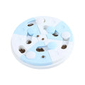Blue and White Jigsaw Puzzle Pet Feeding Tray