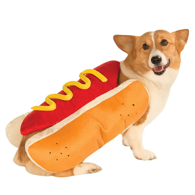 Funny Halloween Dog Costumes - Hot Dog Design Apparel