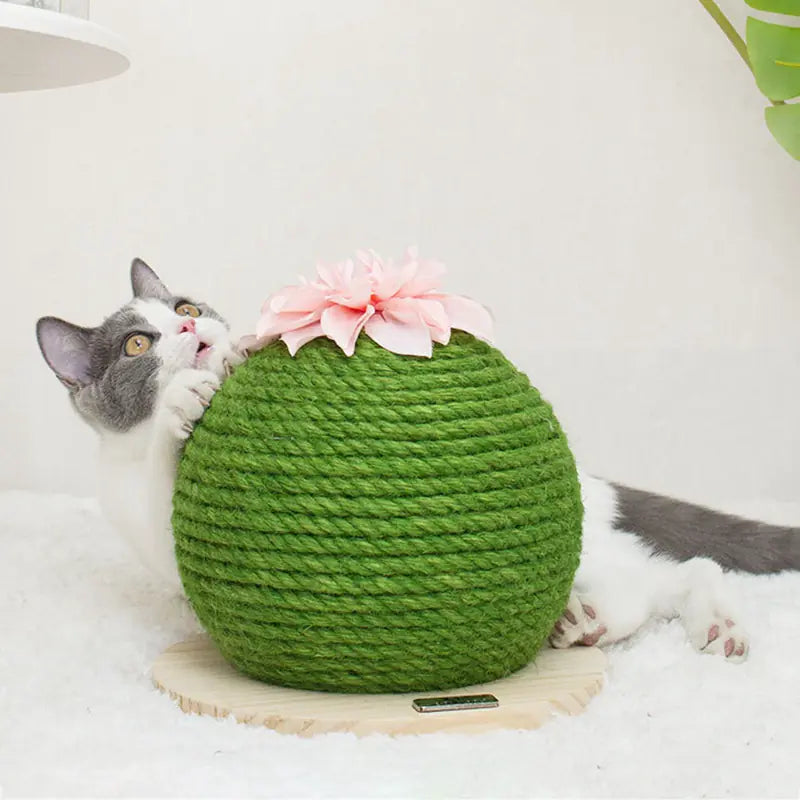 Cactus Cat Tower with Scratching Post and Multi-Functions